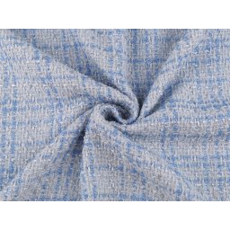Kostýmovka s lesklou nitkou / tvíd, barva 2 (350 g/m²) modrá světlá