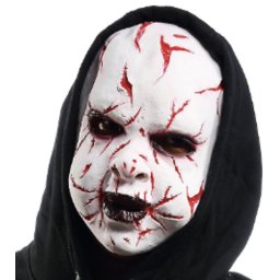 Rozříznutá tvář - baby maska na obličej - pro děti i dospělé na Halloween či karneval