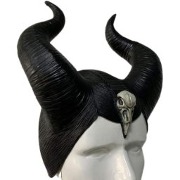 Zloriana (Maleficent) Rohy maska na obličej - pro děti i dospělé na Halloween či karneval