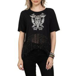 tričko dámské (top) AFFLICTION - CRYSTAL CANYON - AW26344-BK