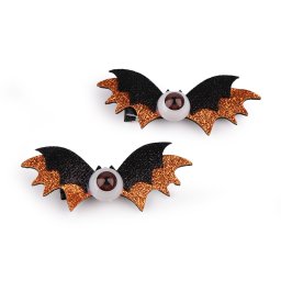 Párty sponky do vlasů Halloween, barva 1 oranžová