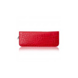 ADK Pouzdro Luton Croco červené v krokodýlím designu