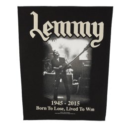 nášivka velká Motörhead - Lemmy - Lived To Win - RAZAMATAZ - BP1060