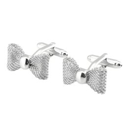 Gaira® Manžetové knoflíčky Motýlek 3309, Barva stříbrná