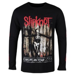 tričko pánské s dlouhým rukávem Slipknot - Skeleton Flag - ROCK OFF - SKLST143MB