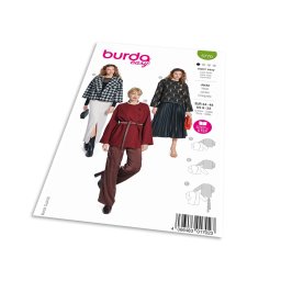 Střih Burda 5770 - Sako, plyšový kabátek, krátký kabát