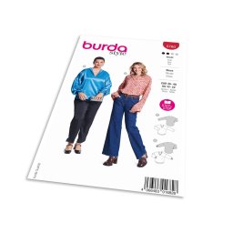Střih Burda 5780 - Halenka, hedvábná halenka