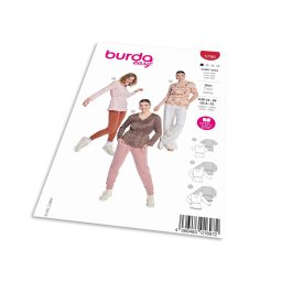 Střih Burda 5786 - Tričko s gumou v pase