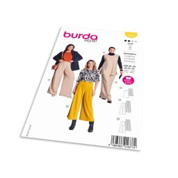 Střih Burda 5793 - Top bez rukávů, tunika, volné kalhoty se sklady