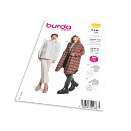 Střih Burda 5794 - Rovný kabát, přechodný kabát, bunda s kapsami