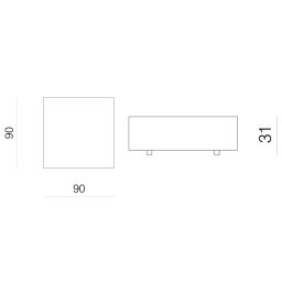 Prostoria designové sedačky Layout Sofa Pouf S