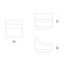 Prostoria designové sedačky Layout Sofa Seat L