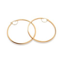 Hranaté kruhové náušnice 6 cm IZ30810