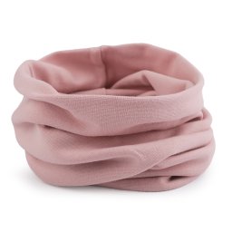 Bavlněná čepice / nákrčník unisex, barva 39 pudrová nákrčník