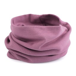 Bavlněná čepice / nákrčník unisex, barva 40 starorůžová nákrčník