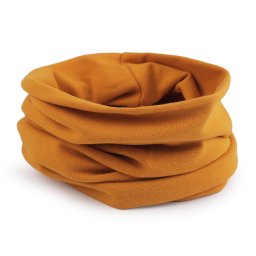 Bavlněná čepice / nákrčník unisex, barva 49 hořčicová nákrčník