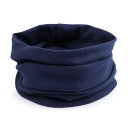Bavlněná čepice / nákrčník unisex, barva 50 modrá tmavá nákrčník