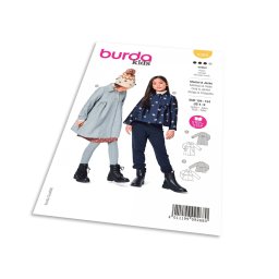 Střih Burda 9268 - Dívčí kabátek ve dvojím provedení