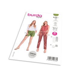Střih Burda 6005 - Cigaretové kalhoty, šortky
