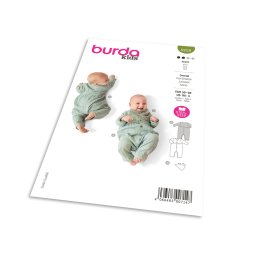 Střih Burda 9258 - Overal se zapínáním na patentky na nohavicích