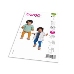 Střih Burda 9231 - Bunda a tepláčky pro miminka