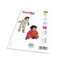 Střih Burda 9232 - Overal, kombinéza pro miminka