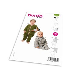 Střih Burda 9235 - Overal, kombinéza pro miminka