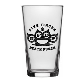 sklenice FIVE FINGER DEATH PUNCH - KNUCKLE LOGO - RAZAMATAZ - BG008