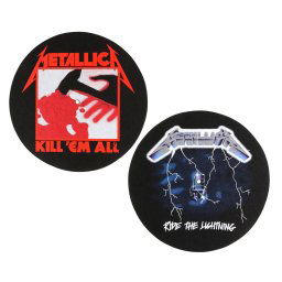 podložka na gramofon (set 2ks) METALLICA - KILL EM ALL - RIDE THE LIGHTENING - RAZAMATAZ - SM011