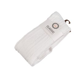 Dámské bavlněné nadkolenky vzorované, barva 1 Off White