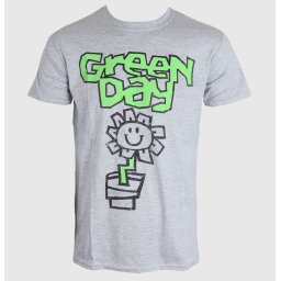 tričko pánské Green Day - Flower Pot - Grey - ROCK OFF - GDTS10MG