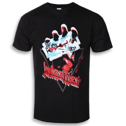 tričko pánské Judas Priest - British Steel Hand Triangle - ROCK OFF - JPTEE18MB