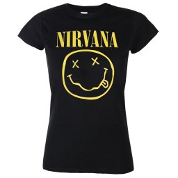 tričko dámské Nirvana - Yellow Happy Face - NIRVTS04LB