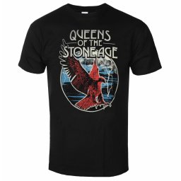 tričko pánské Queen of the Stone Age - Eagle - BLACK - ROCK OFF - QOTSATS08MB