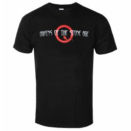 tričko pánské Queens of the Stone Age - Text Logo & Q - BLACK - ROCK OFF - QOTSATS09MB