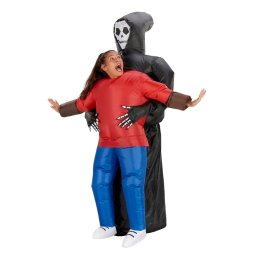 Smrtka - Nafukovací kostým s ventilátorem - Halloween oblek pro dospělé