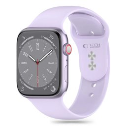 Silikonový řemínek Tech-Protect SILICONE Apple Watch 4/5/6/7/8/SE a Ultra 1/2 44/45/49mm - elegant purple