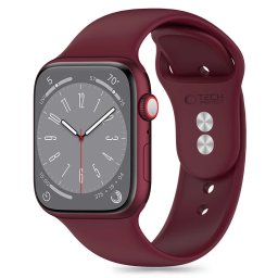 Silikonový řemínek Tech-Protect SILICONE Apple Watch 4/5/6/7/8/SE a Ultra 1/2 44/45/49mm - mulberry