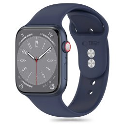 Silikonový řemínek Tech-Protect SILICONE Apple Watch 4/5/6/7/8/SE a Ultra 1/2 44/45/49mm - storm blue