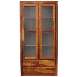 indickynabytek.cz - Vitrína Tina 100x200x45 z indického masivu palisandr / sheesham