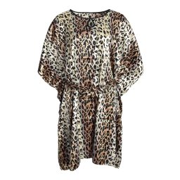 Diona šaty na pláž kaftan SD-01 hnědá