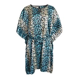 Diona šaty na pláž kaftan SD-01 modrá