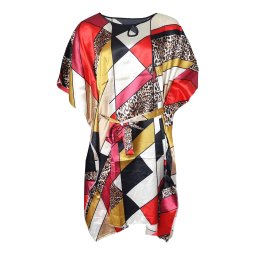 Lonie šaty na pláž kaftan SD-03 červená