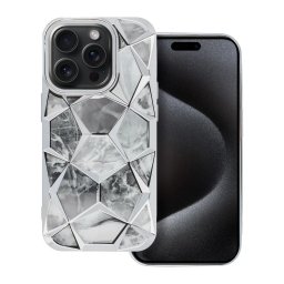 Pouzdro CASE Twinki iPhone 15 - Stříbrná
