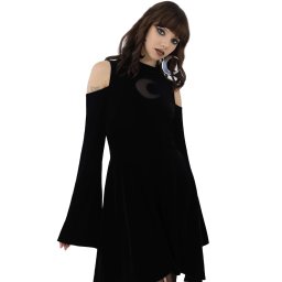 šaty dámské KILLSTAR - Alacine - Black - KSRA011555