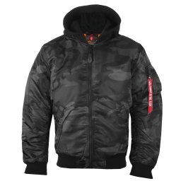 bunda pánská (bomber) ALPHA INDUSTRIES - MA-1 ZH Back EMB Camo - black camo_138105C