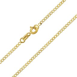 Zlatý řetízek CURB PANCR 1,8 mm - Y varianta 50 cm