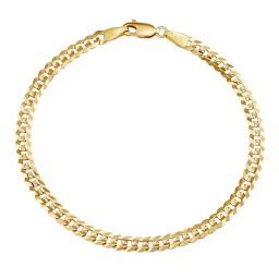 Zlatý náramek CURB PANCR 4,3 mm - Y varianta 19 cm