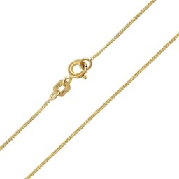 Zlatý řetízek CURB PANCR 1 mm - Y varianta 55 cm
