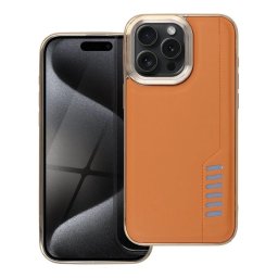 Pouzdro CASE Milano iPhone 15 Pro Max - Hnědá